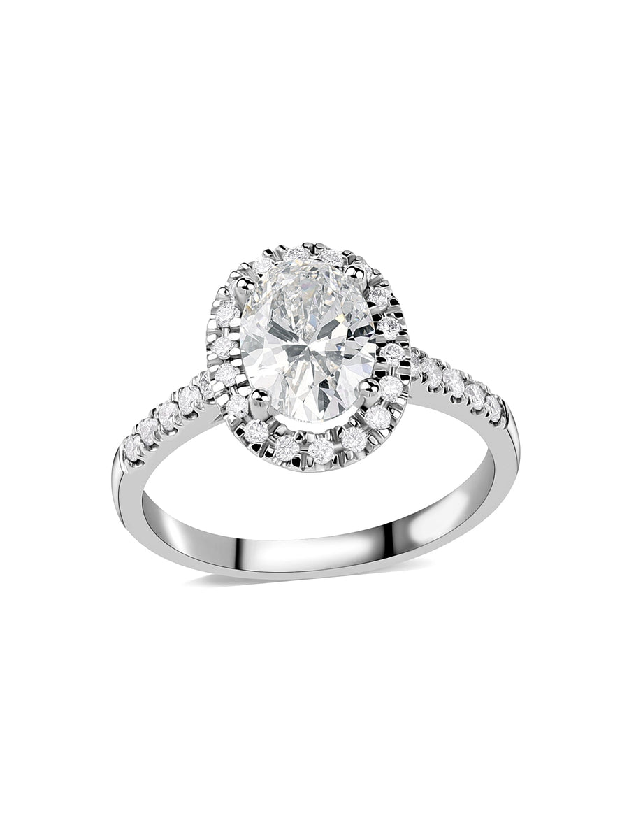 Halo 1.5 Carat Lab Grown Diamond Ring