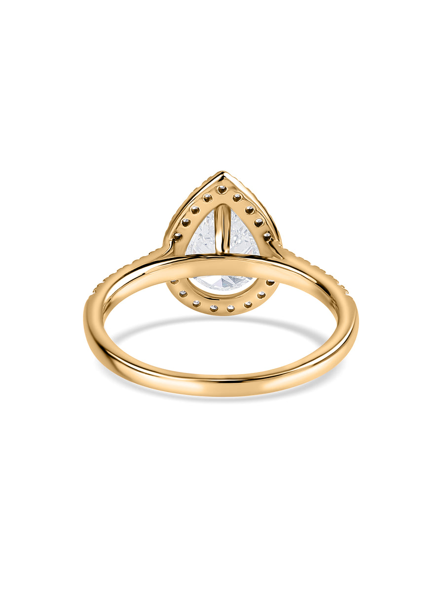 Peary Halo 1.5 Carat Lab Grown Diamond Ring