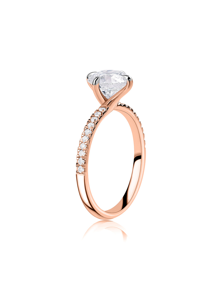 Luminous 1.5 carat Lab Grown Diamond Solitaire Ring