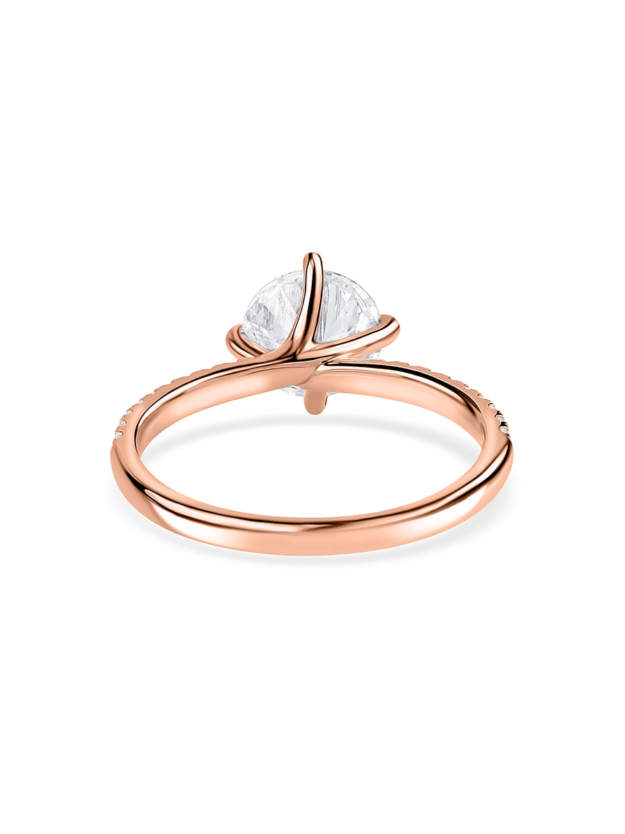 Luminous 1.5 carat Lab Grown Diamond Solitaire Ring