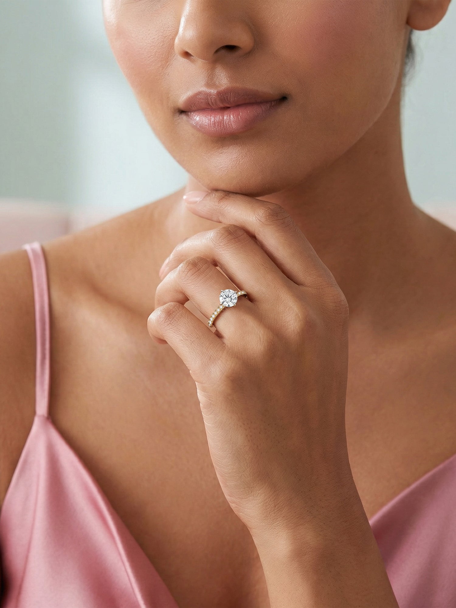 Luminous 1.5 carat Lab Grown Diamond Solitaire Ring