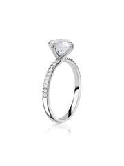 Luminous 1.5 carat Lab Grown Diamond Solitaire Ring