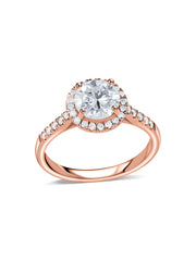 Forever 2 Carat Halo Lab Grown Diamond Ring