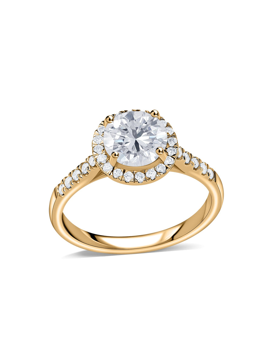 Forever 2 Carat Halo Lab Grown Diamond Ring