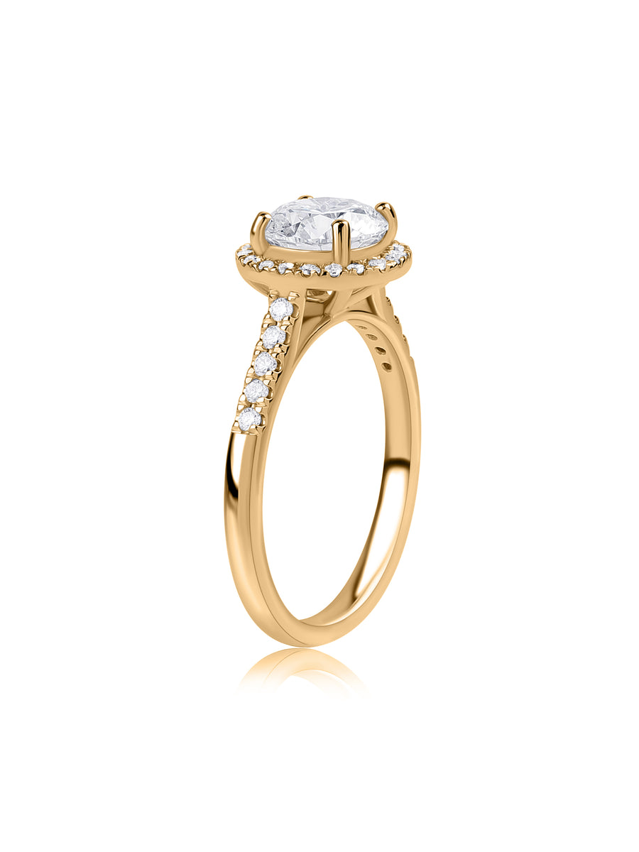 Forever 2 Carat Halo Lab Grown Diamond Ring