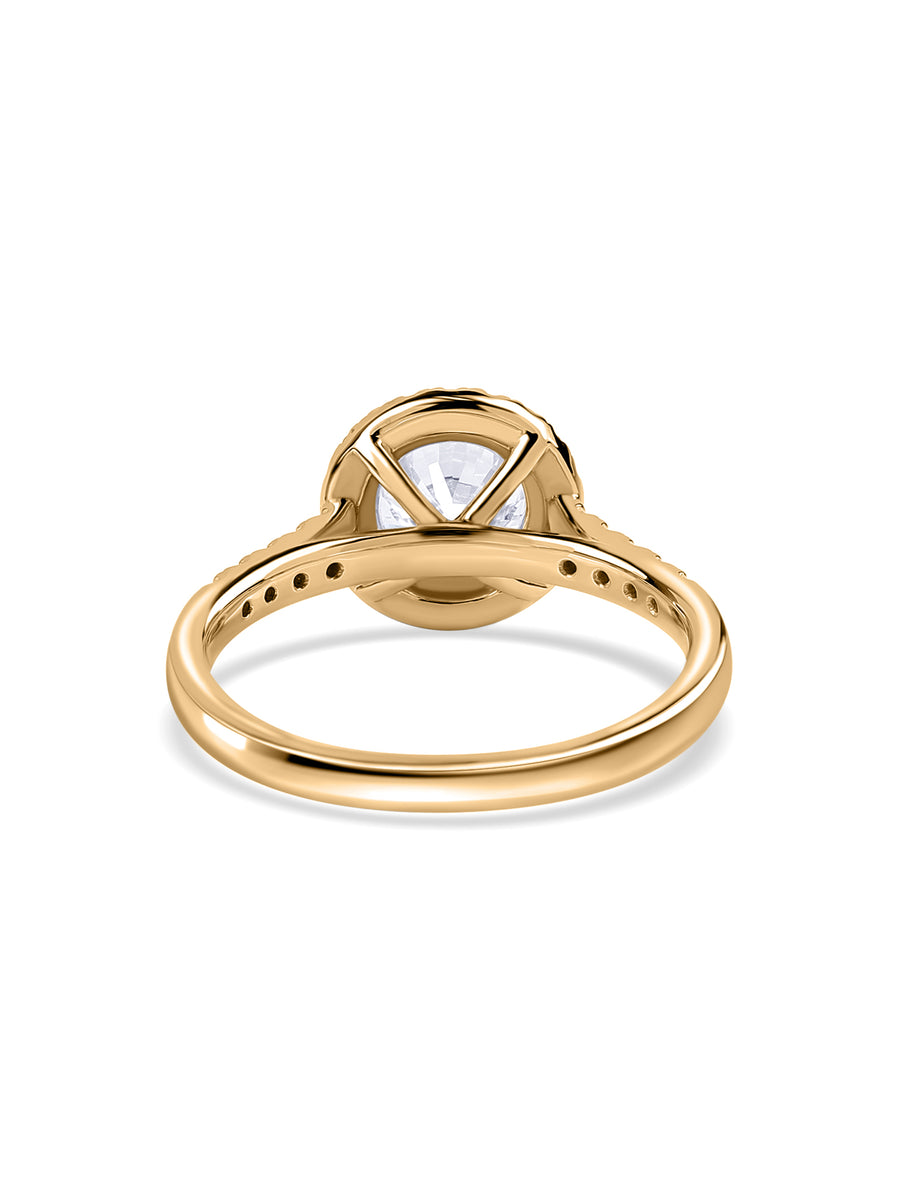 Forever 2 Carat Halo Lab Grown Diamond Ring