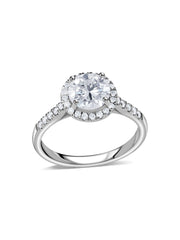 Forever 2 Carat Halo Lab Grown Diamond Ring
