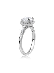 Forever 2 Carat Halo Lab Grown Diamond Ring