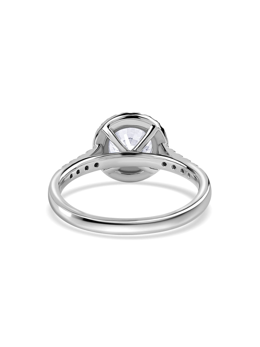 Forever 2 Carat Halo Lab Grown Diamond Ring