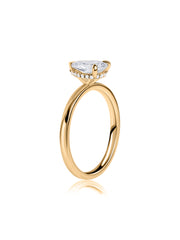 Grace Note Pear Diamond Solitaire Ring