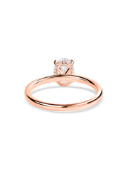 1 Carat Lab Grown Diamond Oval Solitaire Ring