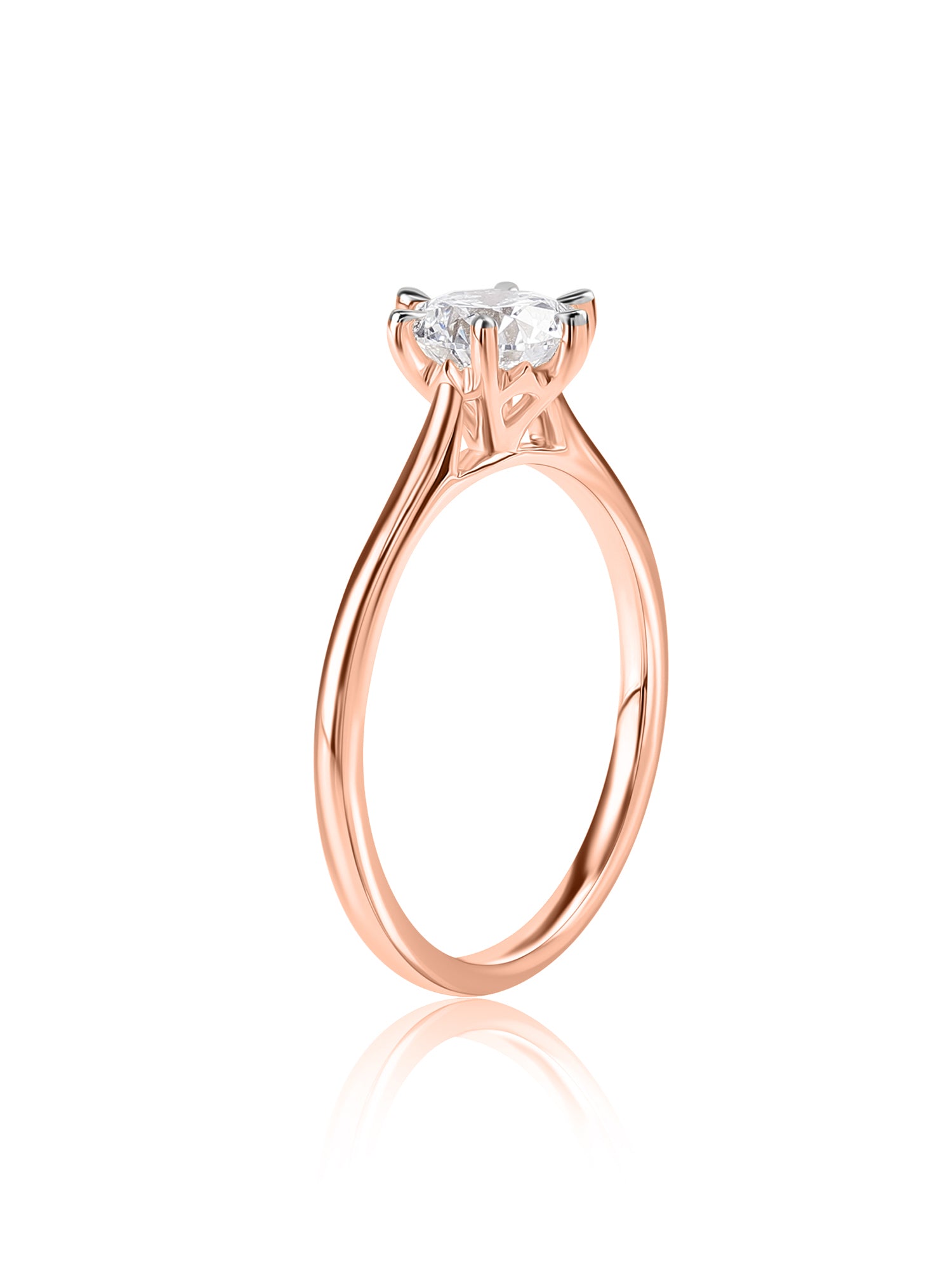 1 Carat Round Solitaire Diamond Ring