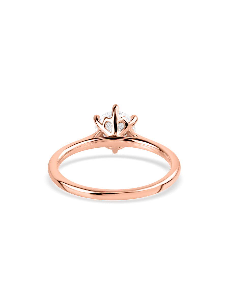 Lab Grown 1.50 Carat Round Solitaire Diamond Ring