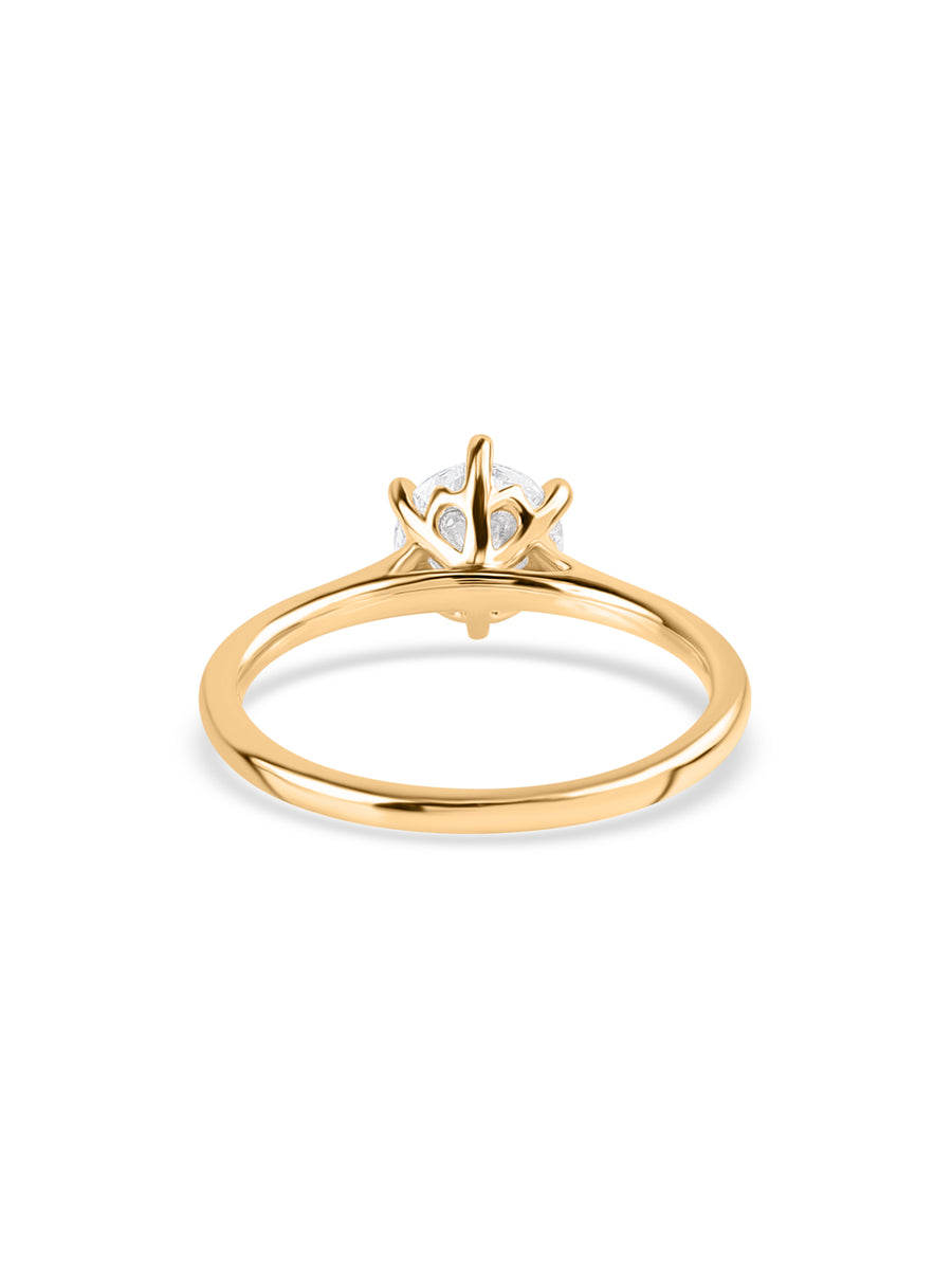 1 Carat Round Solitaire Diamond Ring