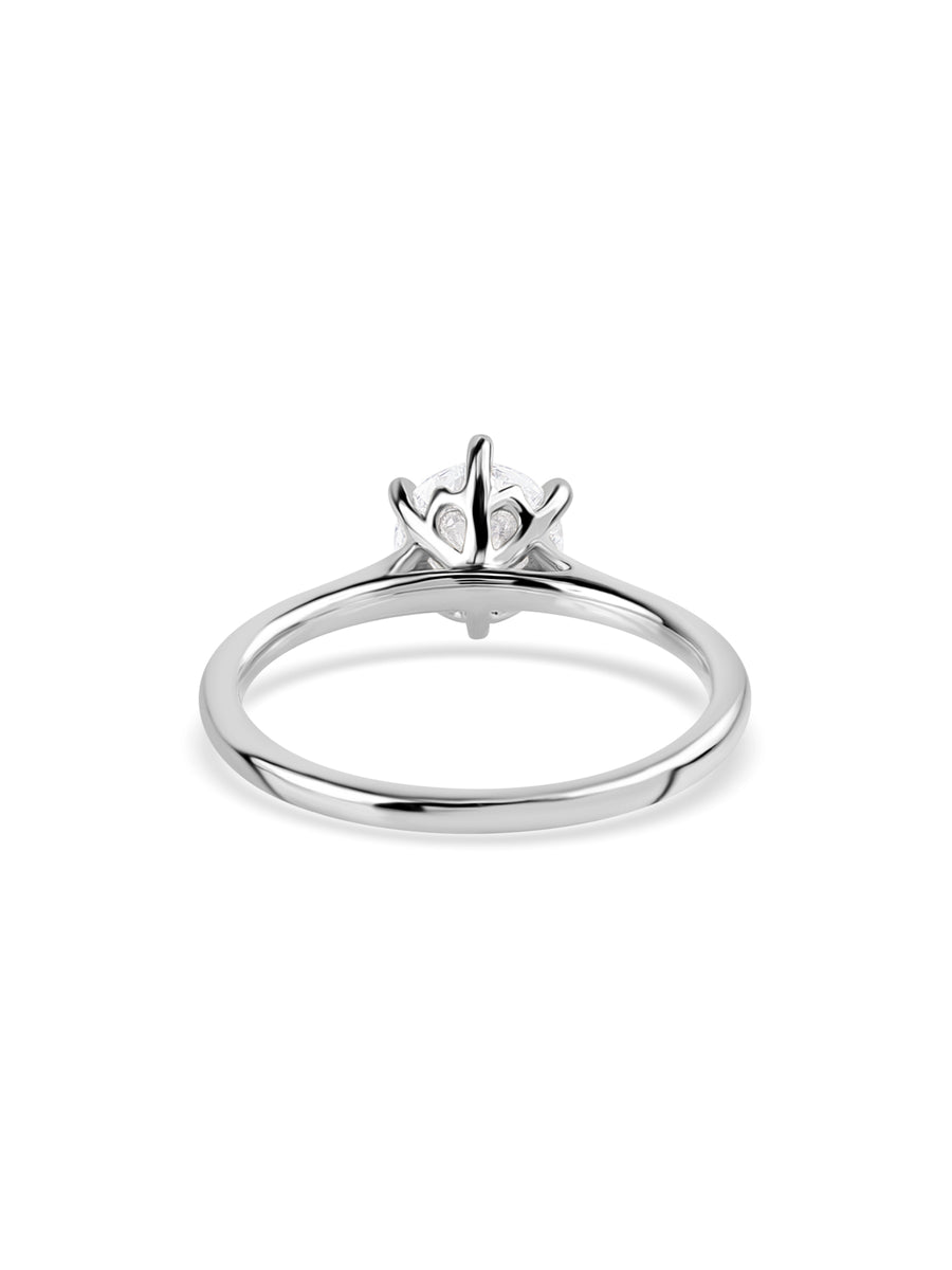 Lab Grown 1.50 Carat Round Solitaire Diamond Ring