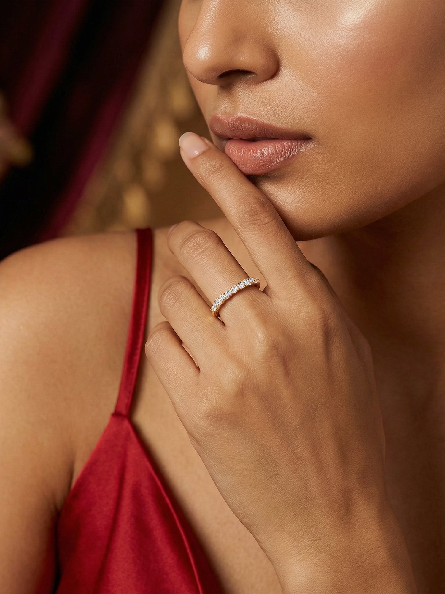 Stylish Lab Grown Diamond Band Ring