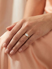 Three Stone Lab Grown Diamond Ring