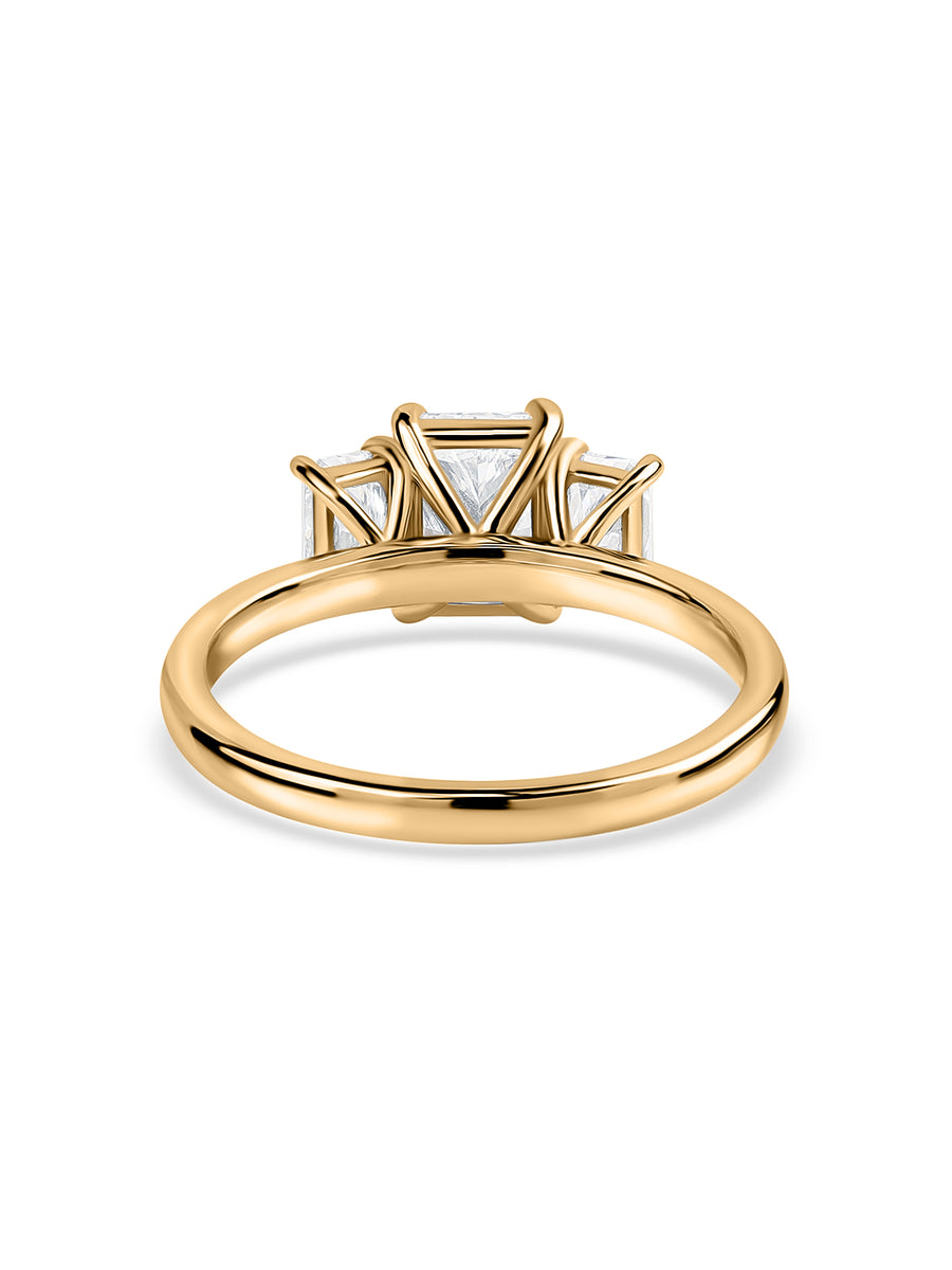 Three Stone Lab Grown Diamond Ring