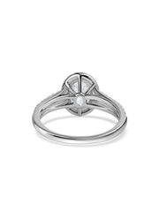 1 Carat Double Shank Lab Grown Diamond Halo Ring
