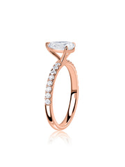 1 Carat Pear Lab-Grown Diamond Solitaire Ring