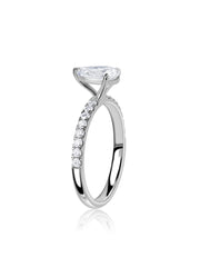 1 Carat Pear Lab-Grown Diamond Solitaire Ring