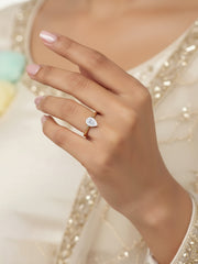 1.5 Carat Pear Diamond Solitaire Ring