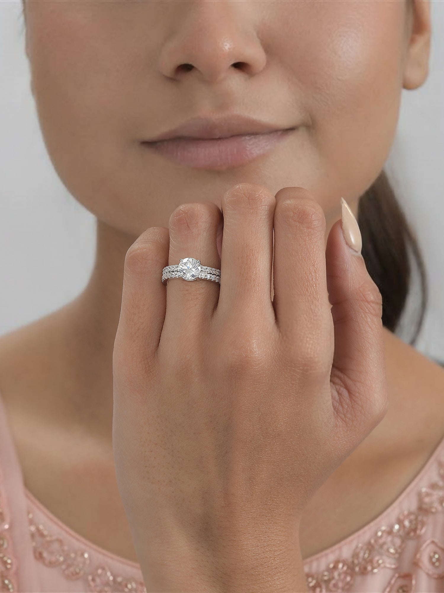 1.5 Carat American Diamond Solitaire Ring In 925 Sterling Silver