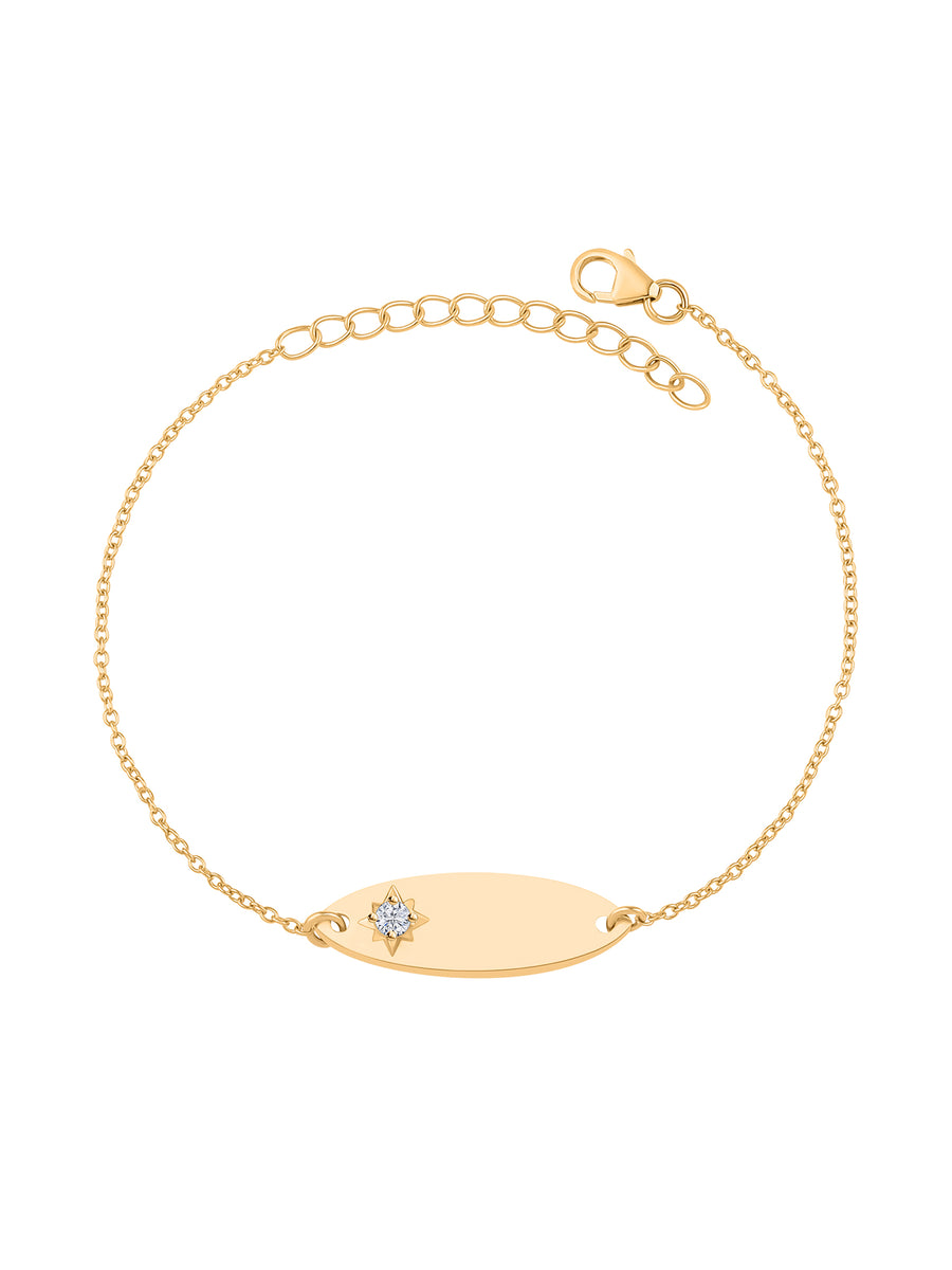 Gold Plated Star Rakhi Cum Bracelet For Brother-2