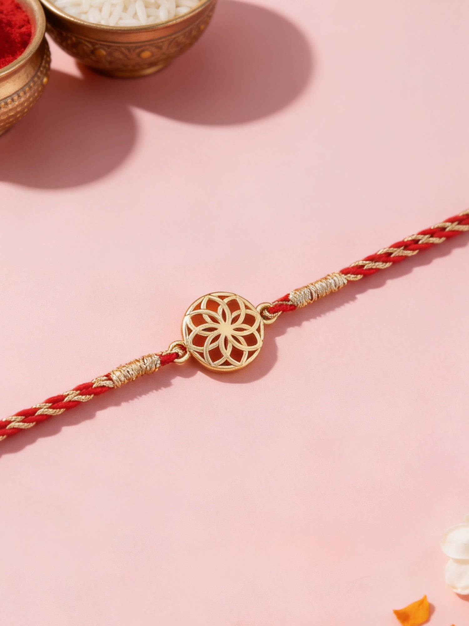 Trendy Golden Silver Rakhi For Brother