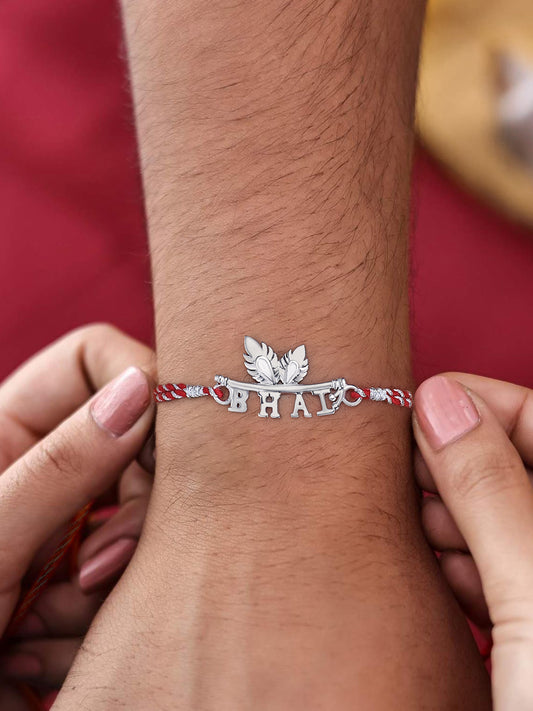 Silver Bhai Rakhi For Brother in Pure 925 Silver — Raksha Bandhan 2026