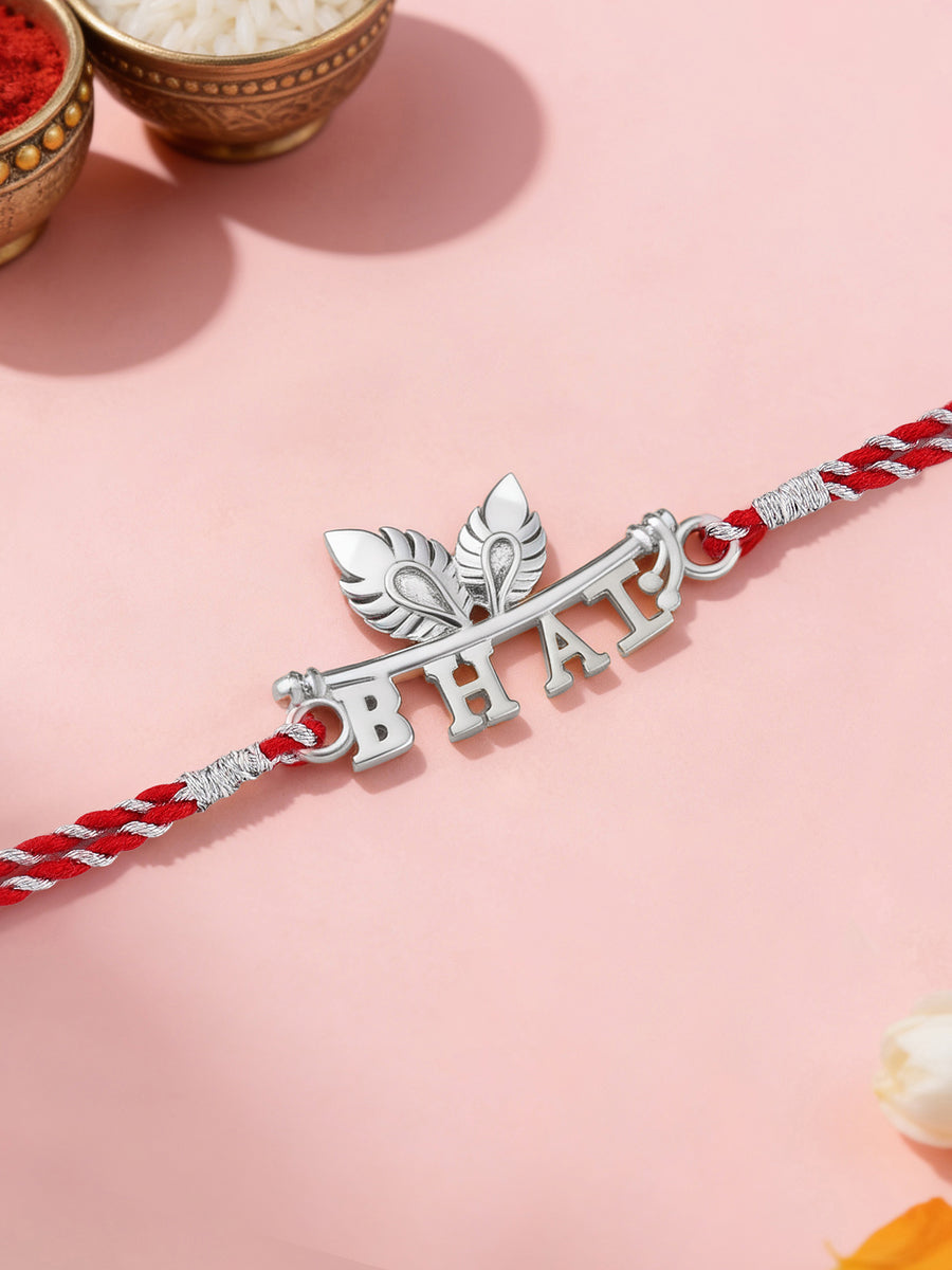 Silver Bhai Rakhi For Brother in Pure 925 Silver — Raksha Bandhan 2026