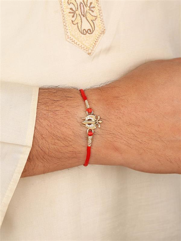Golden Trishul Rakhi For Your Brother