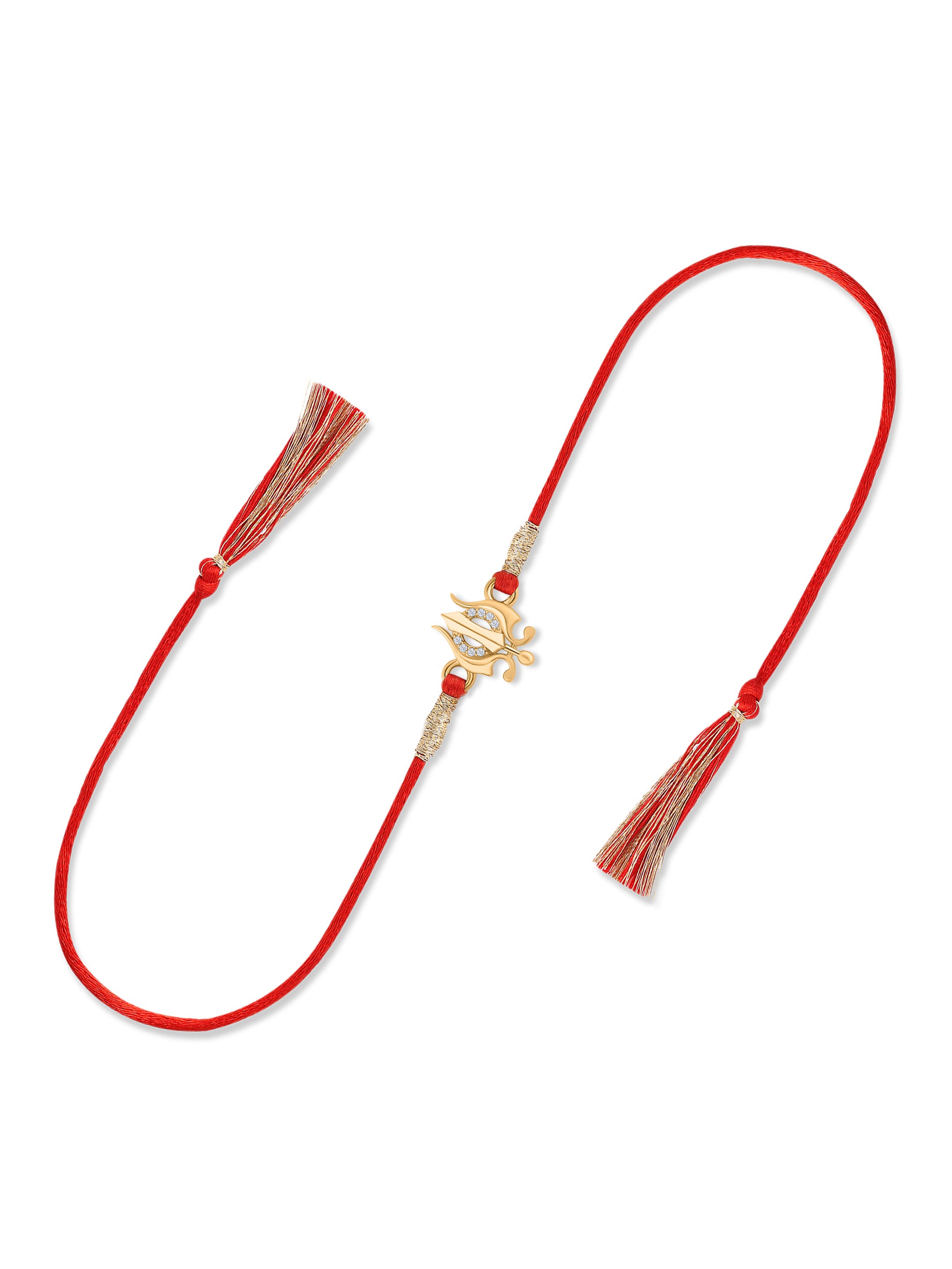 Golden Trishul Rakhi For Your Brother