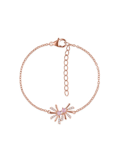 Starburst Rose Gold Plated Bracelet for Women