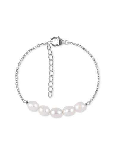 Fresh Water Pearl Silver Bracelet for Women