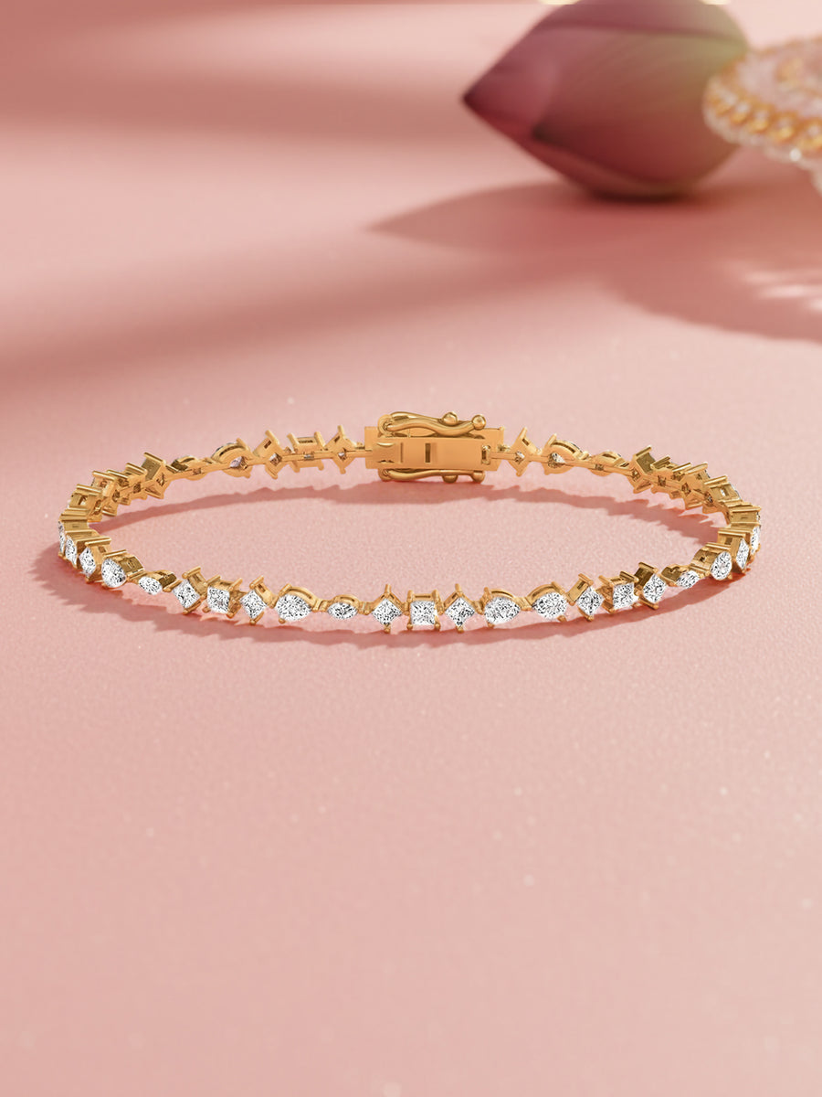 Lab Grown Diamond Line Bracelet