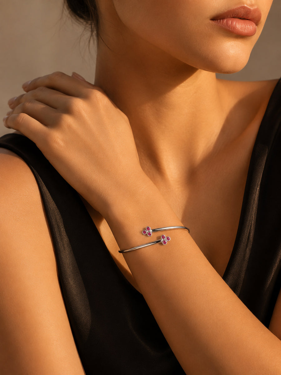 Red Ruby Cuff Bangle
