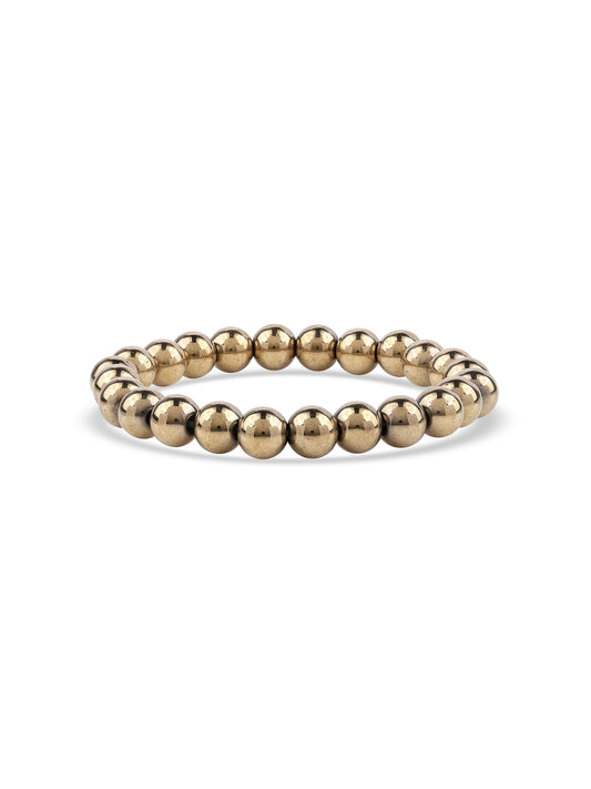 Natural Pyrite Beads Bracelet For Money