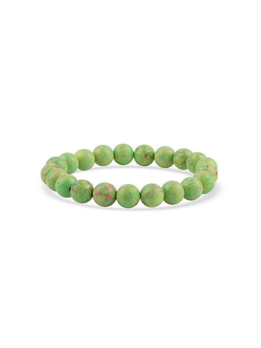 Natural Green Copper Turquoise Beads Bracelet