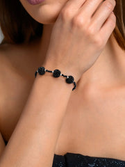 Black Spinel Statement Bracelet