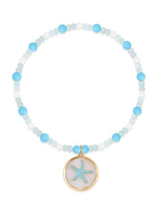 Natural Agate Moonstone Turquoise Bracelet