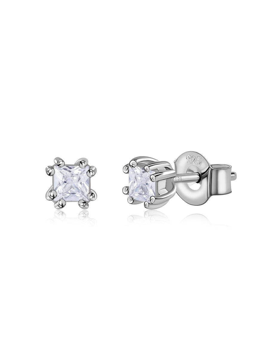 Classic Silver Stud Earrings