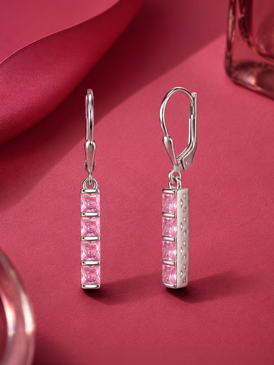 Pink Dangling Earrings For Women