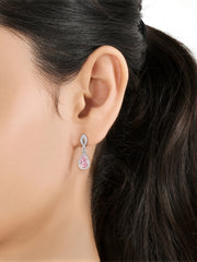 Pink Dangling Earrings For Women