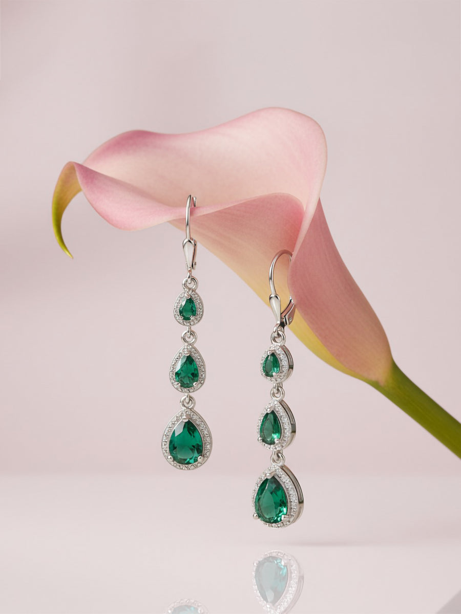 Emerald Drop Earrings