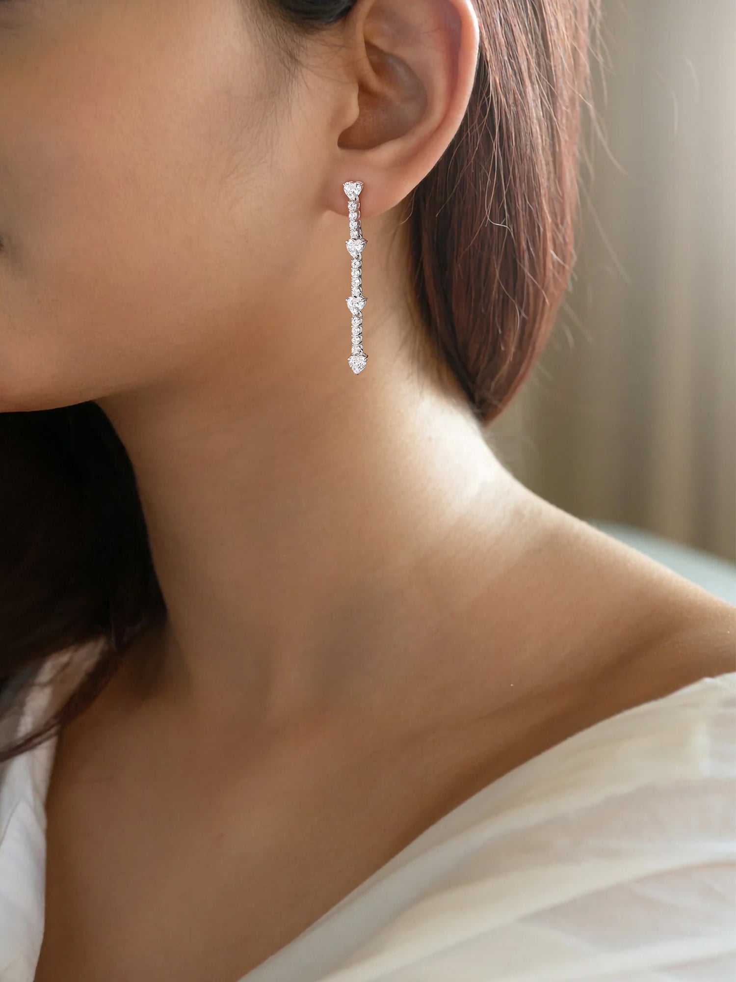 Heart Long Earrings