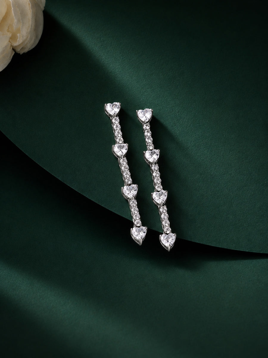 Heart Long Earrings
