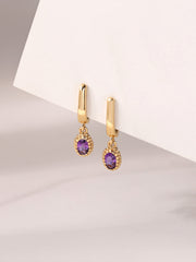 The Color Purple Hoops Earrings