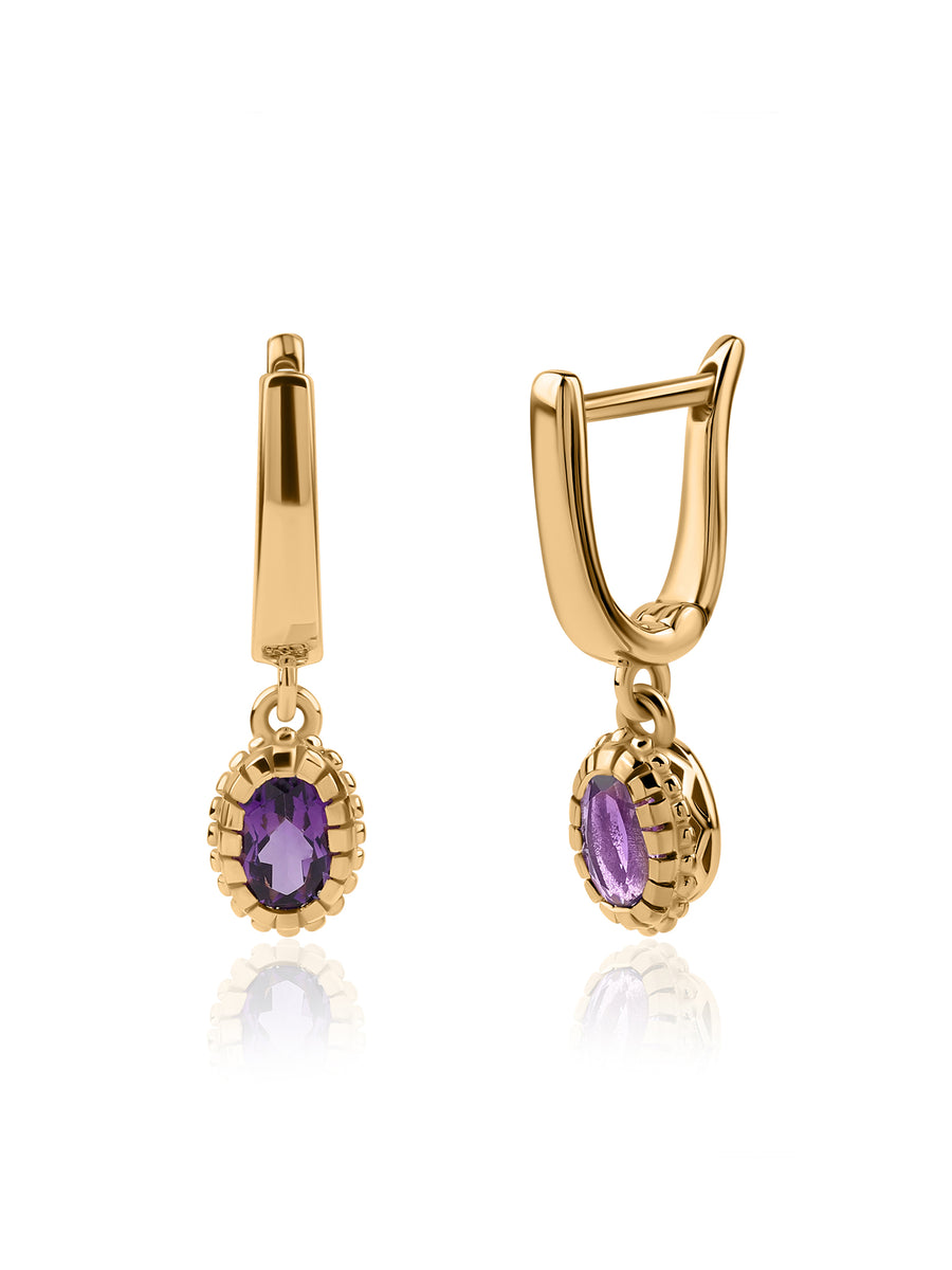 The Color Purple Hoops Earrings