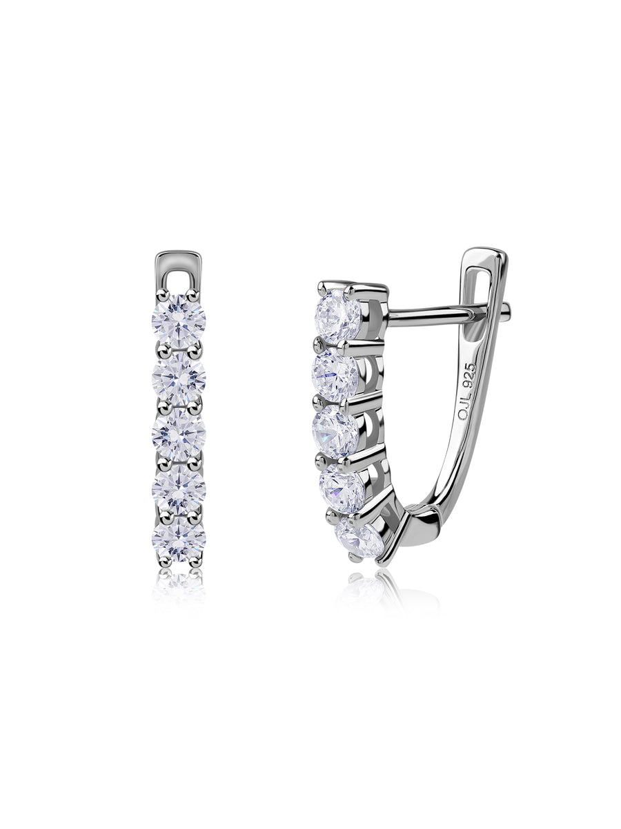 Classic Silver Hoop Earrings